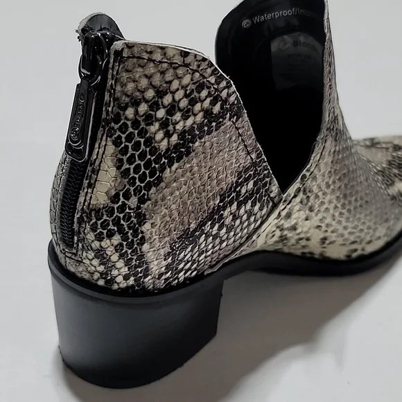 COPY - BLONDO SZ 7.5M WESTERN SNAKESKIN ANKLE BOOTS WATERPROOF COWBOY POINTY TO… - Picture 8 of 16